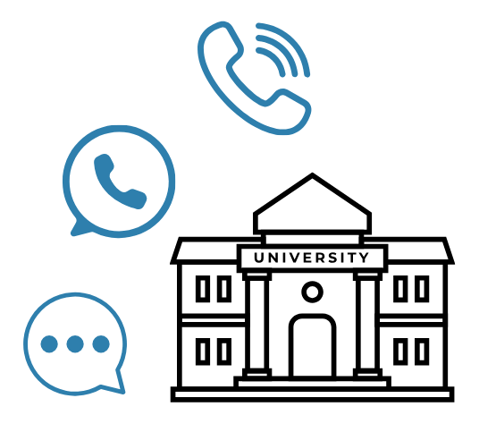 Homepage - For Researchers(2) Illustration of an old feature phone with a green check mark