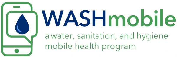 WASHmobile Logo Illustration of a mobile phone which gets a call from “Your org”