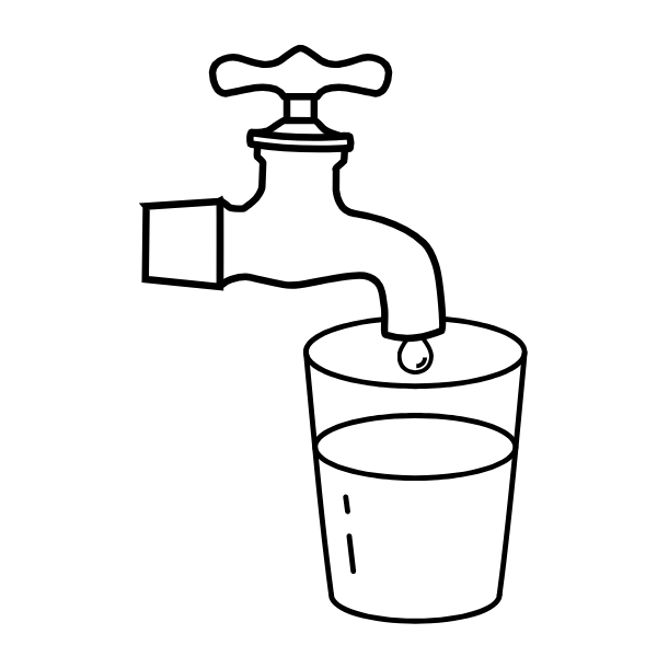 Illustration of a needle with needle and thread above a stitch
